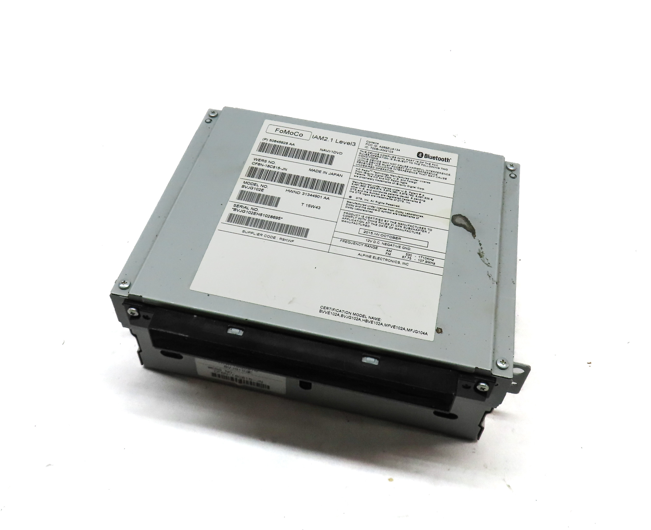 12-16 RANGE ROVER SPORT EVOQUE LR4 (L320 L405 L494 L538) CD NAV STEREO RECEIVER — exact item pictured